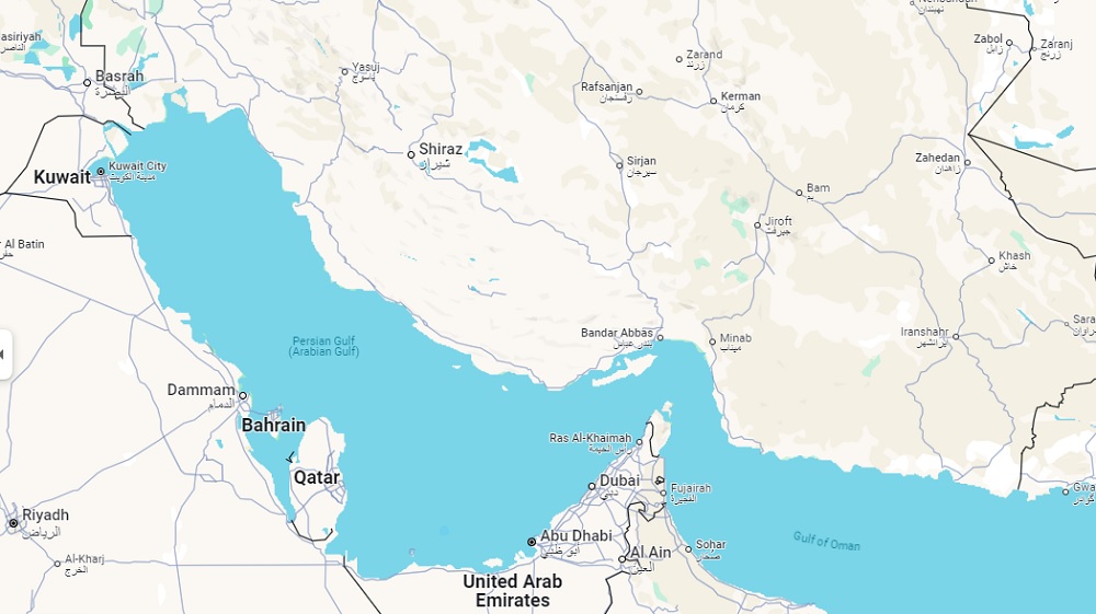 نقشه خلیج فارس گوگل مپ